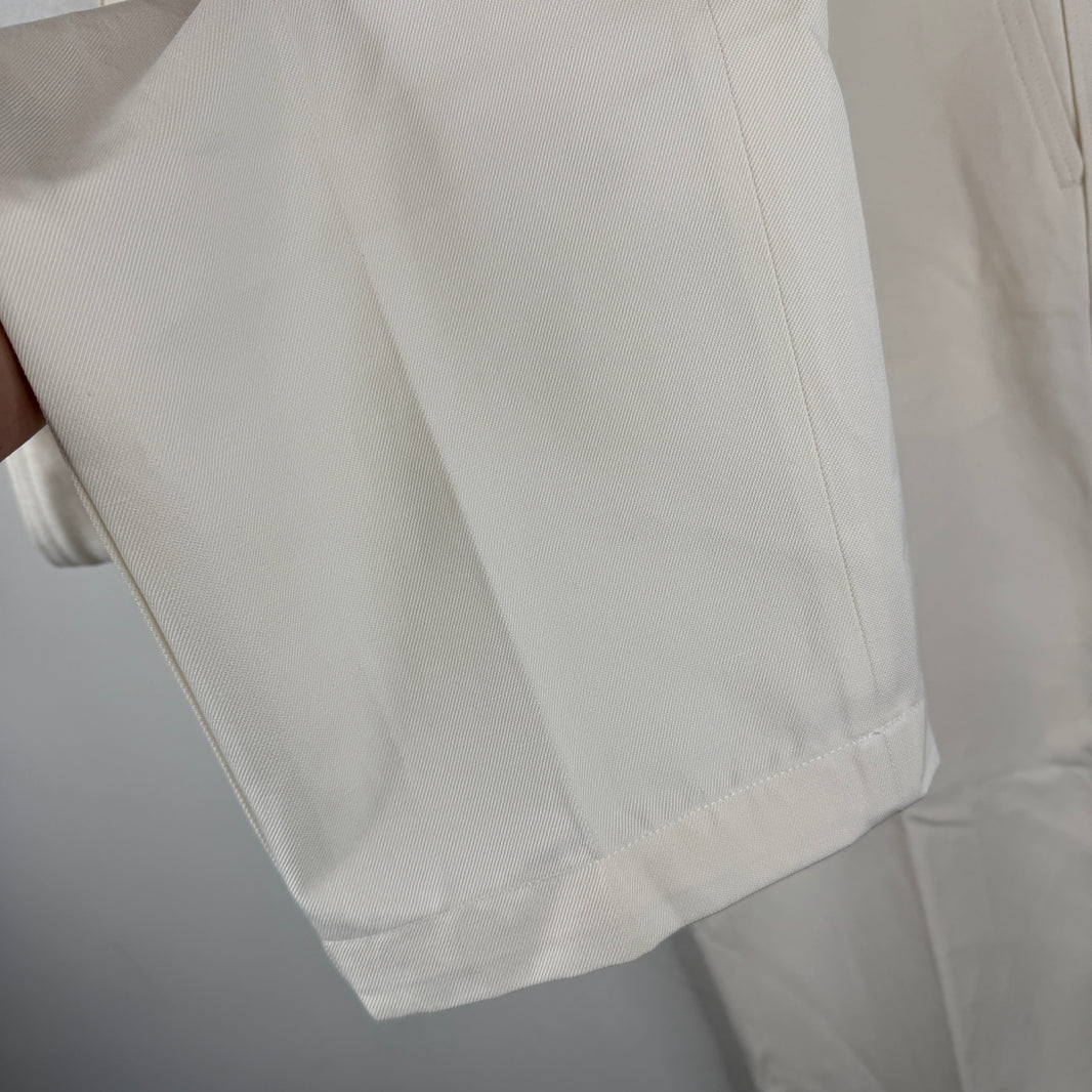 Zegna White Baggy Trousers