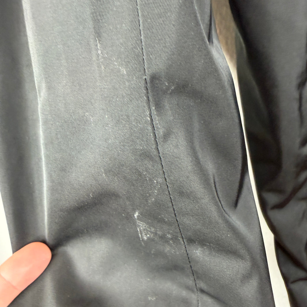 Raf Simons Black Nylon Collar Strap Trench Coat