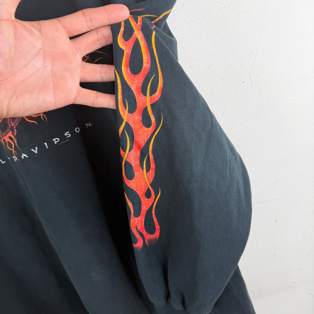 Vintage Harley Feel The Heat L/S T-Shirt