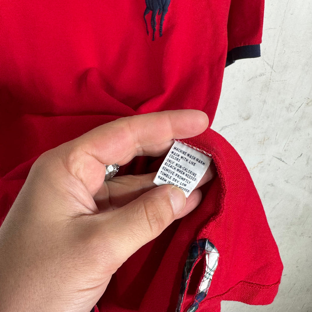 Ralph Lauren Red/Navy Big Pony #3 Polo