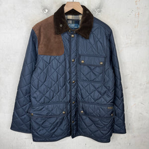 Ralph Lauren Navy Quilted Hunting Jacket