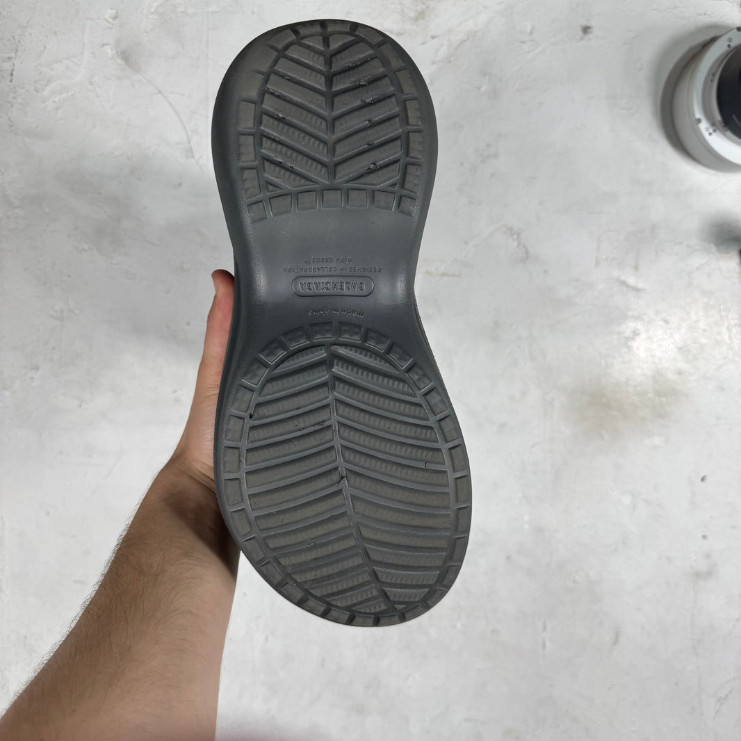 Balenciaga Rubber Grey Croc Boots