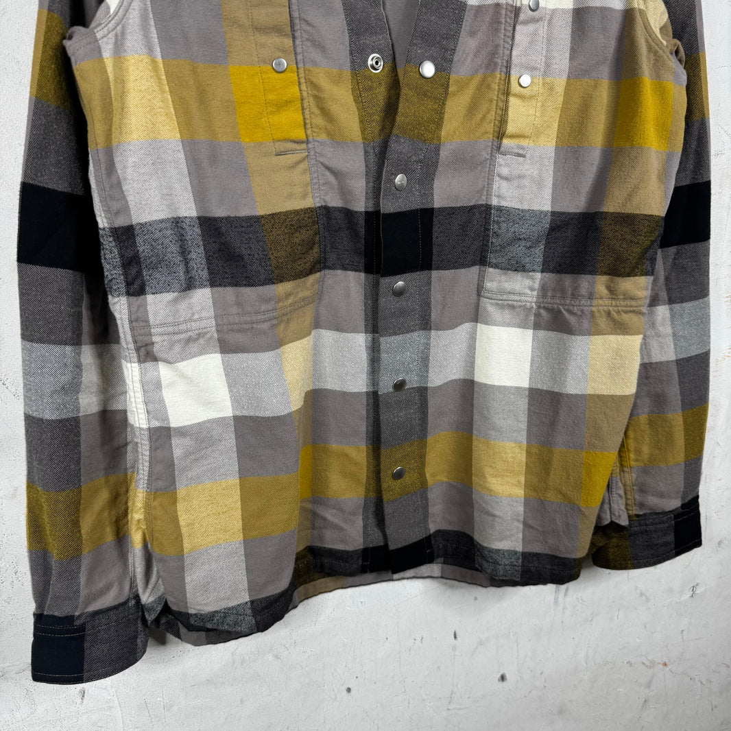 Rick Owens Fogachine Plaid Snap Flannel