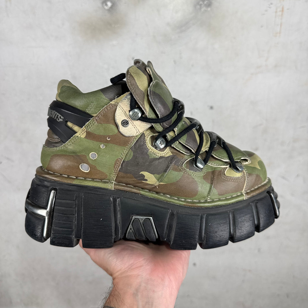 Vetements x New Rock Camo Platform Sneakers