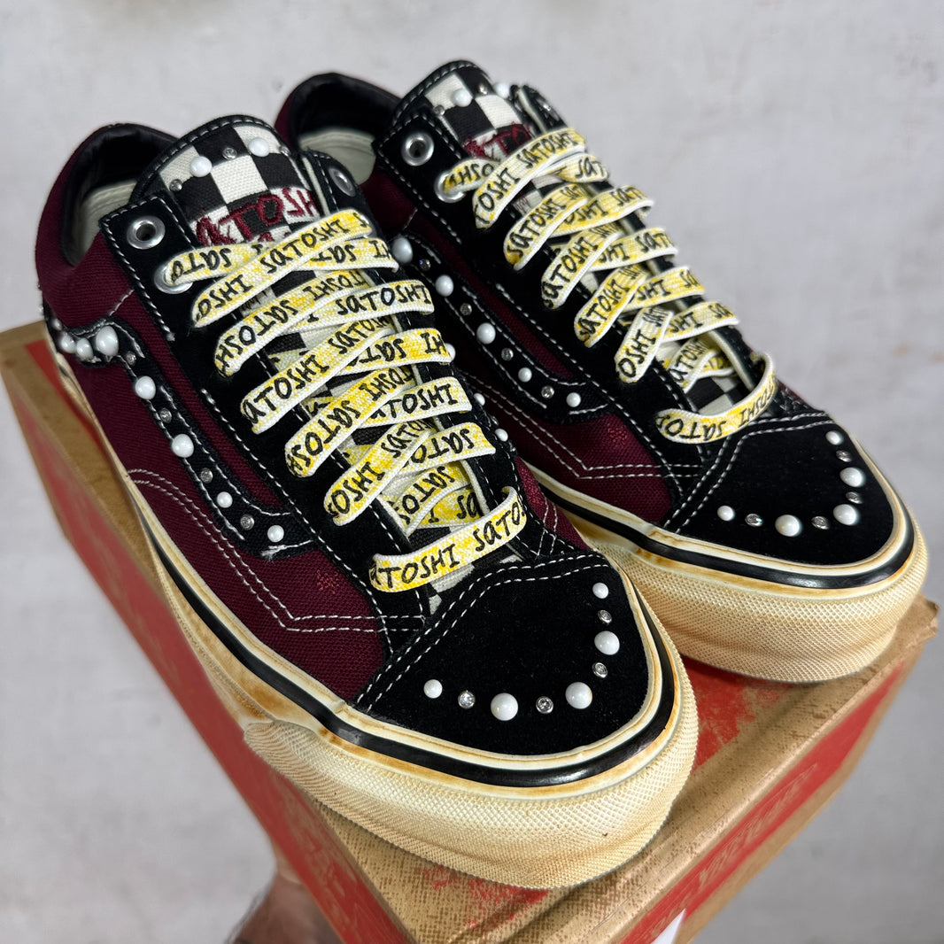 Vans x Satoshi Burgundy Pearlized Old Skools