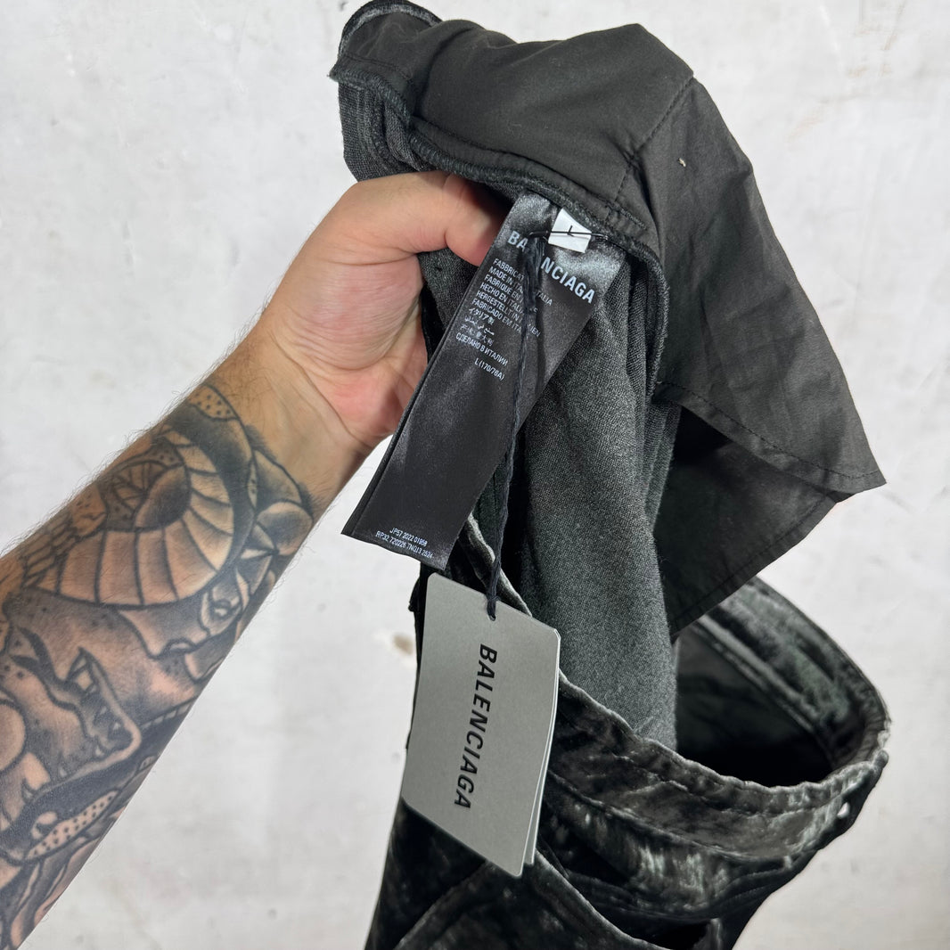Balenciaga Shiny Velvet 5 Pocket Pants