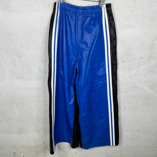 Vetements Leather Paneled Wide Pants