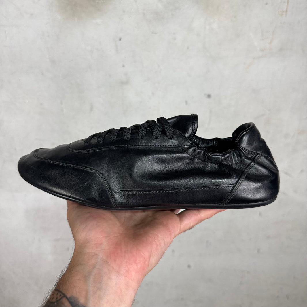 Prada Leather Collapse Sneakers