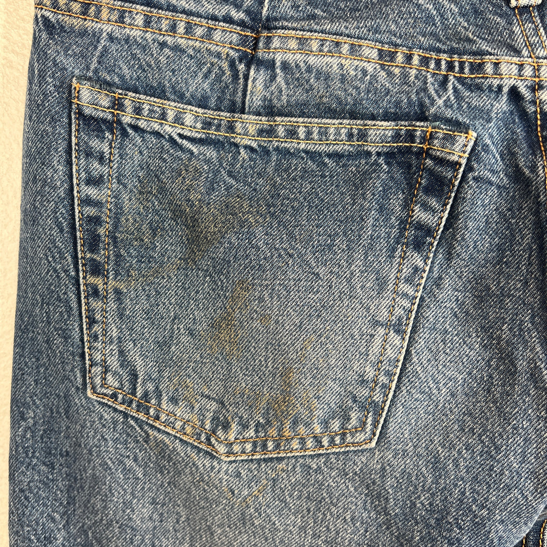Our Legacy Treble Cut Wide Leg Denim Jeans