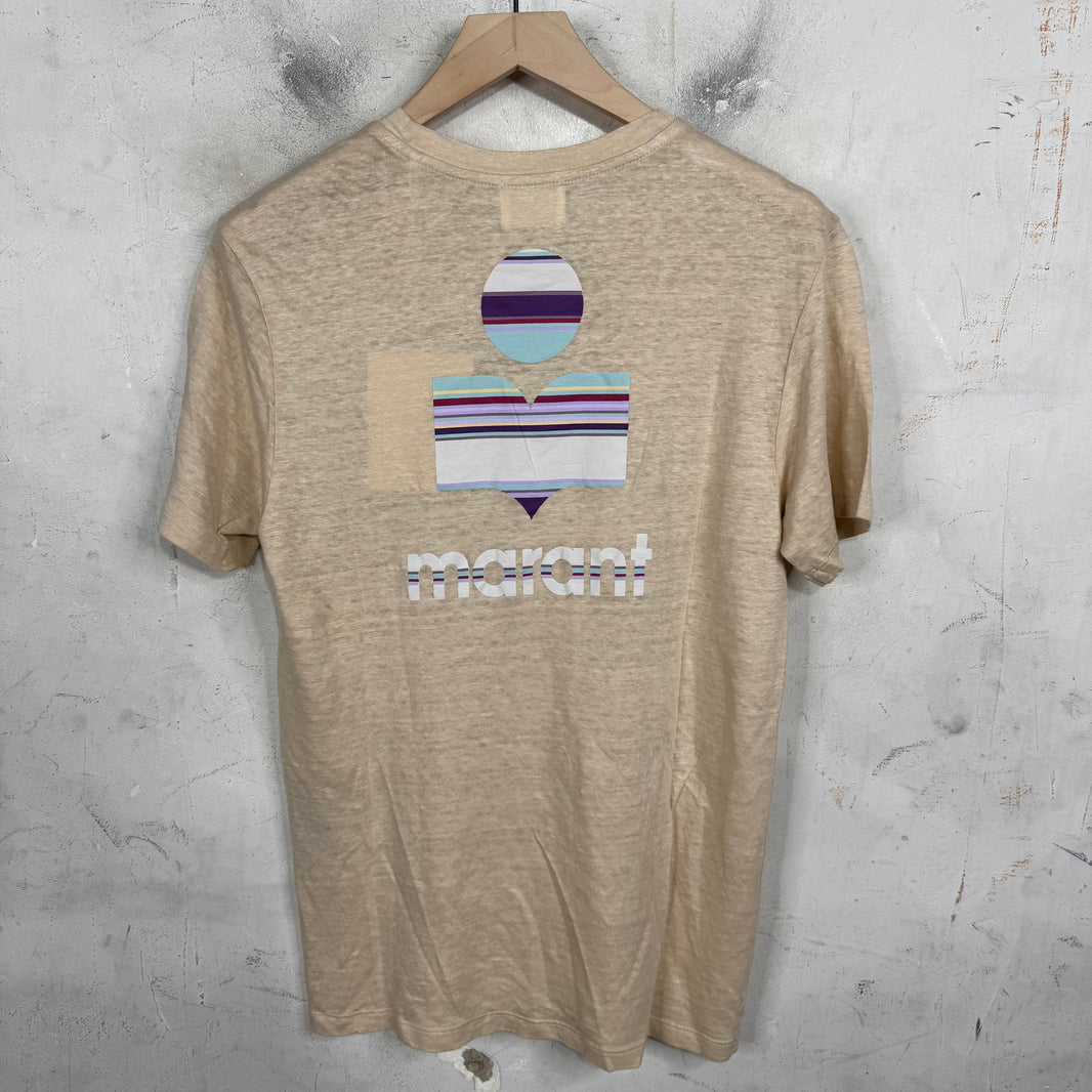 Isabel Marant Beige Logo T-Shirt