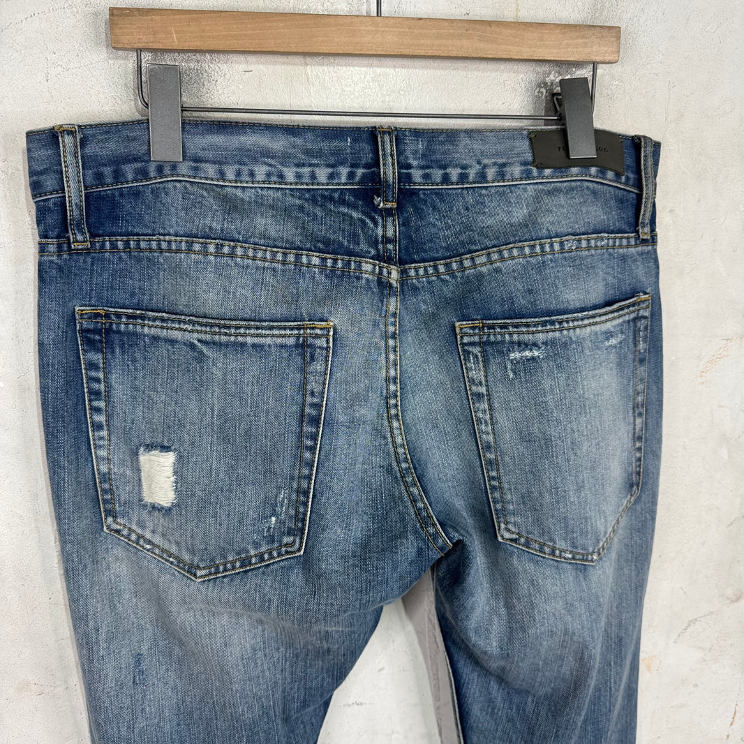 Fear Of God Distressed Japanese Denim Skinny Jeans