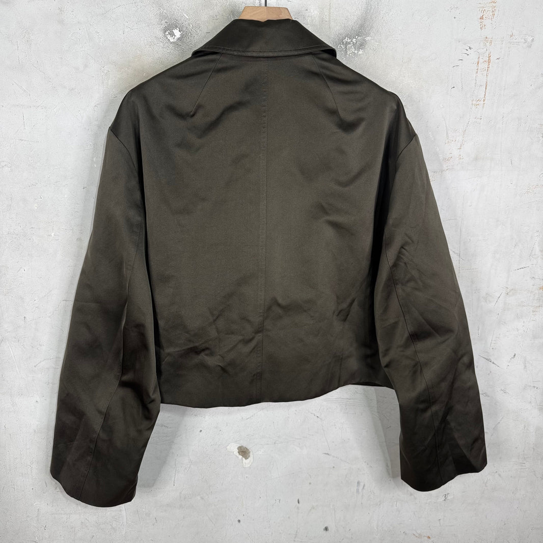 Rick Owens Satin Dark Dust Cargo Jacket