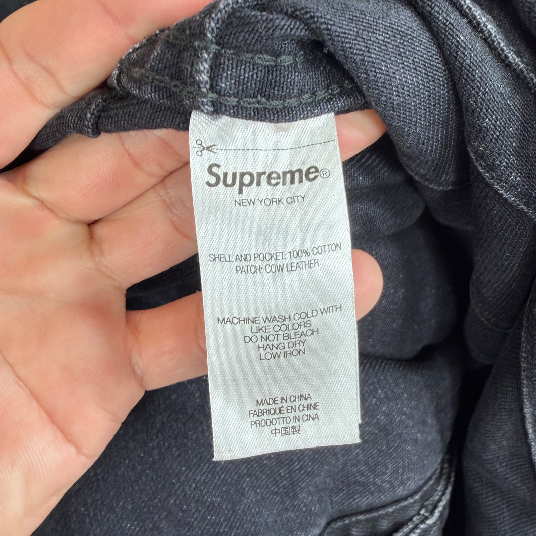 Supreme Black Layered Denim Jacket