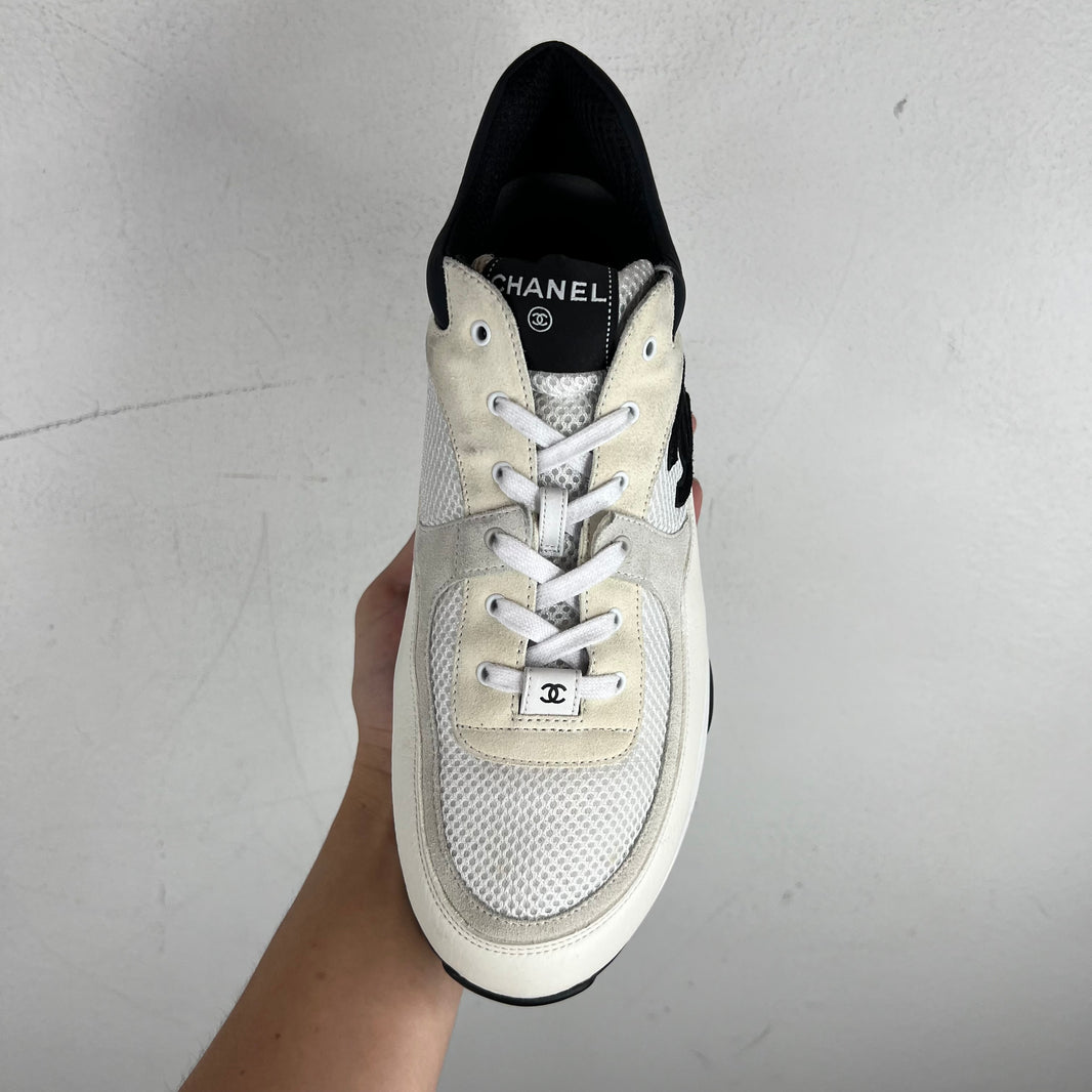 Chanel Black/White Interlock CC Runners