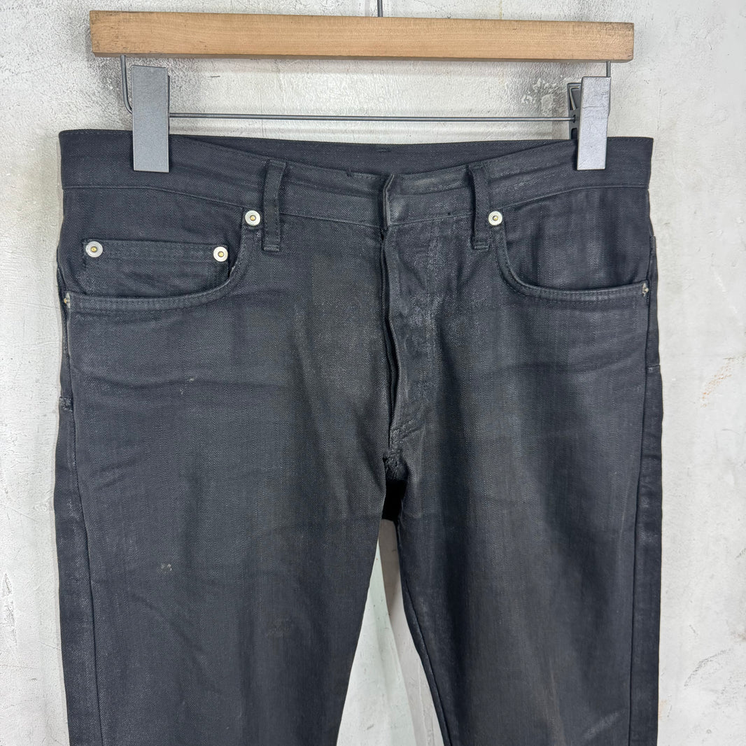 Dior Waxed Black Jeans