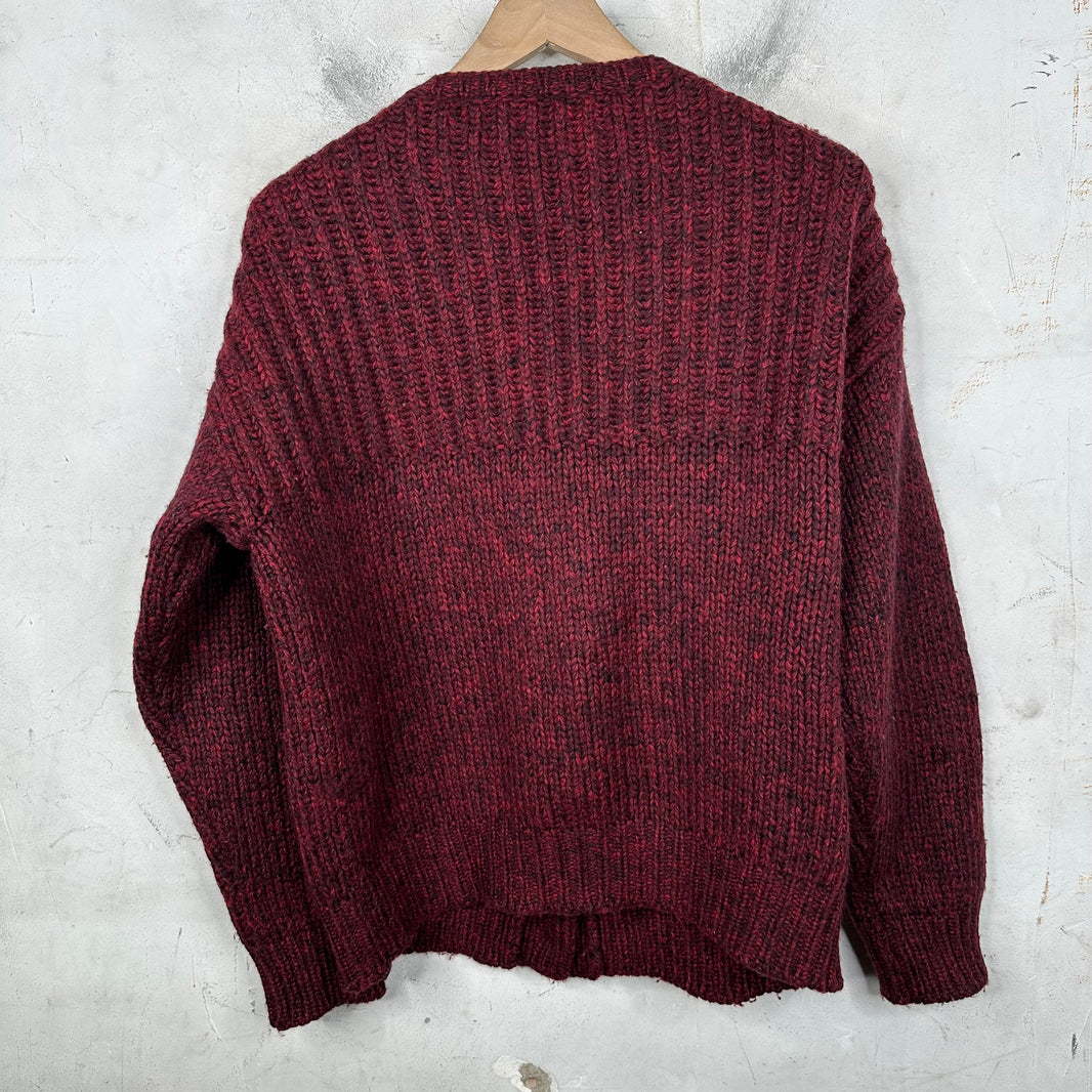 Marni Maroon Knit Cardigan