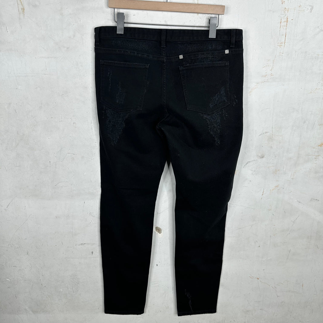 Givenchy Distressed & Repaired Jeans
