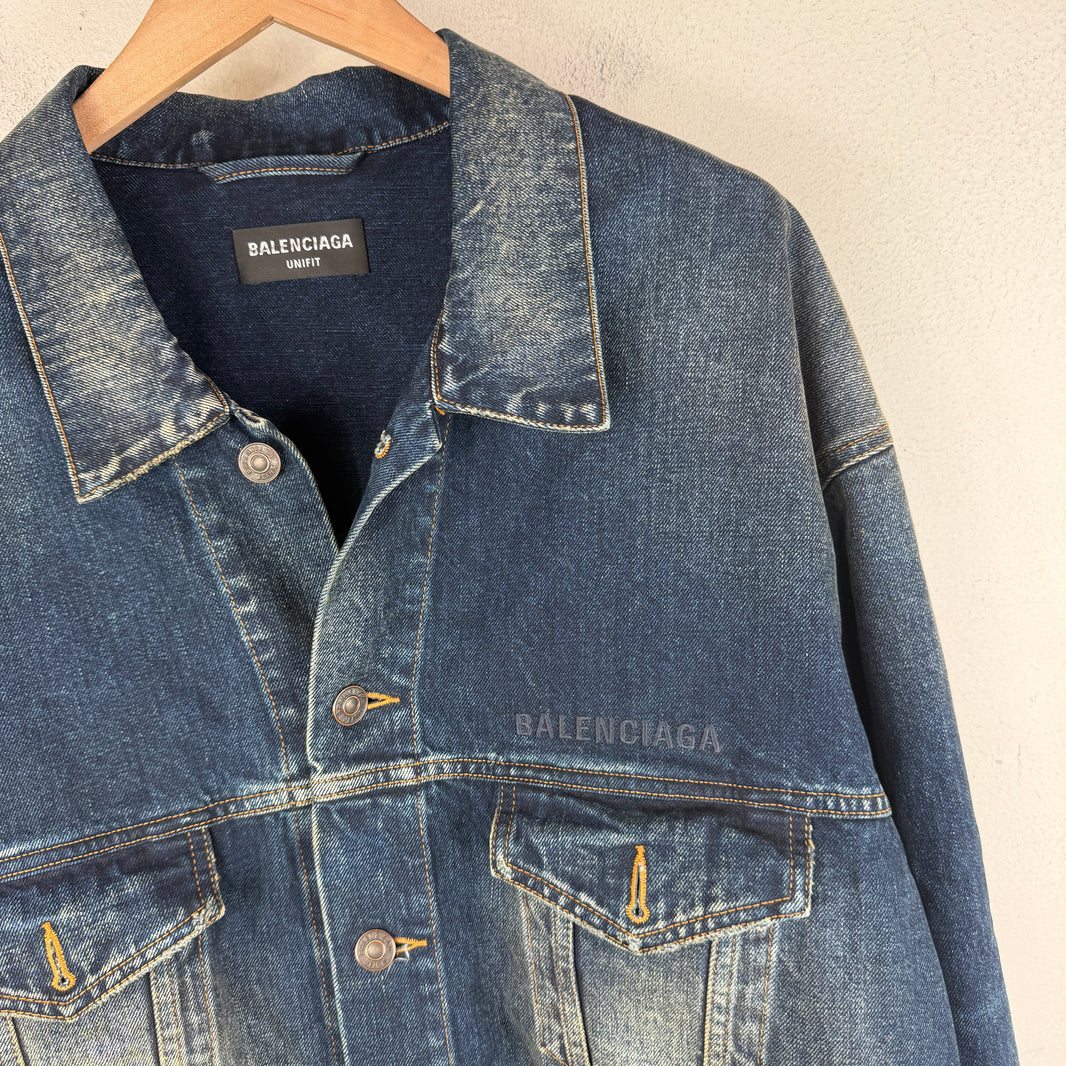 Balenciaga Dark Washed Denim Jacket