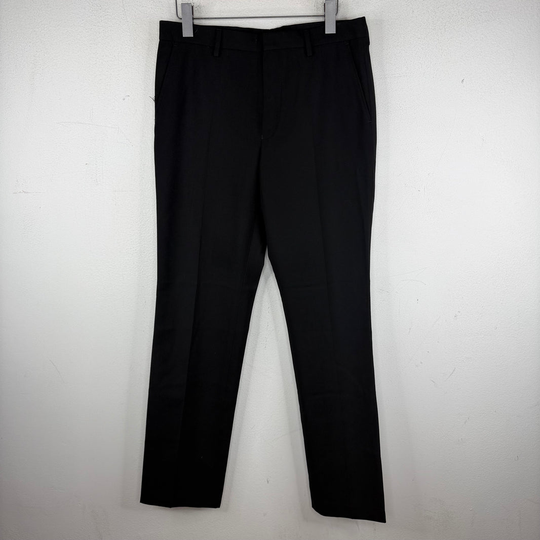 Dries Van Noten Black Pleated Trousers