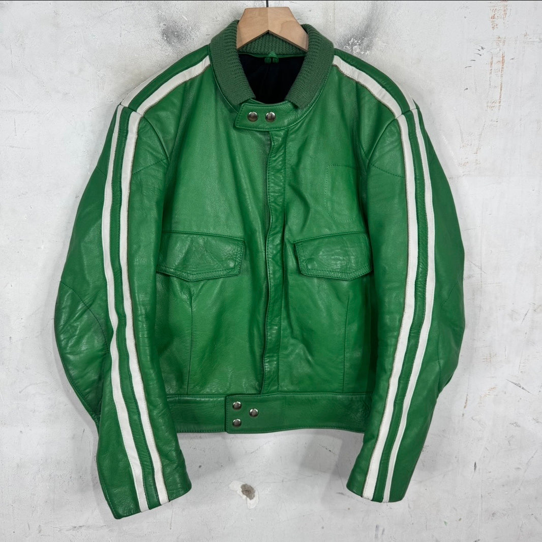 Vintage Polizei German Police Leather Jacket