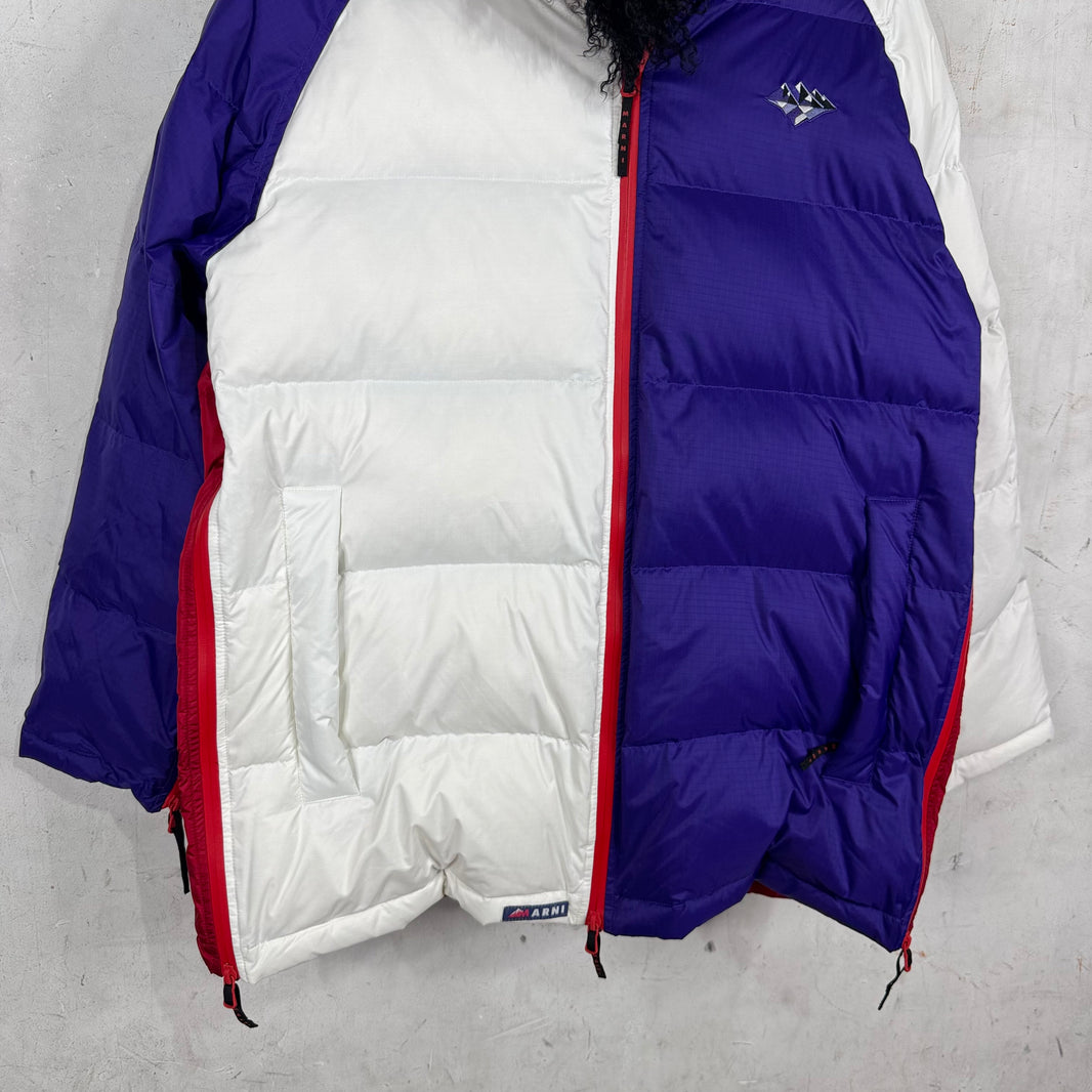 Marni Shearling Colorblocked Seam Down Jacket