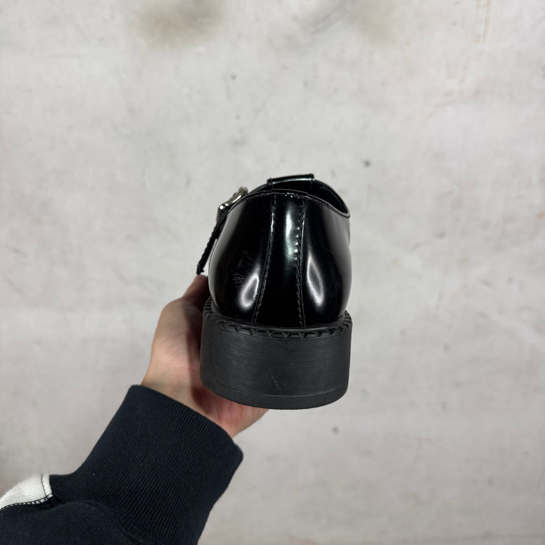 Prada Leather Mary Jane Mules