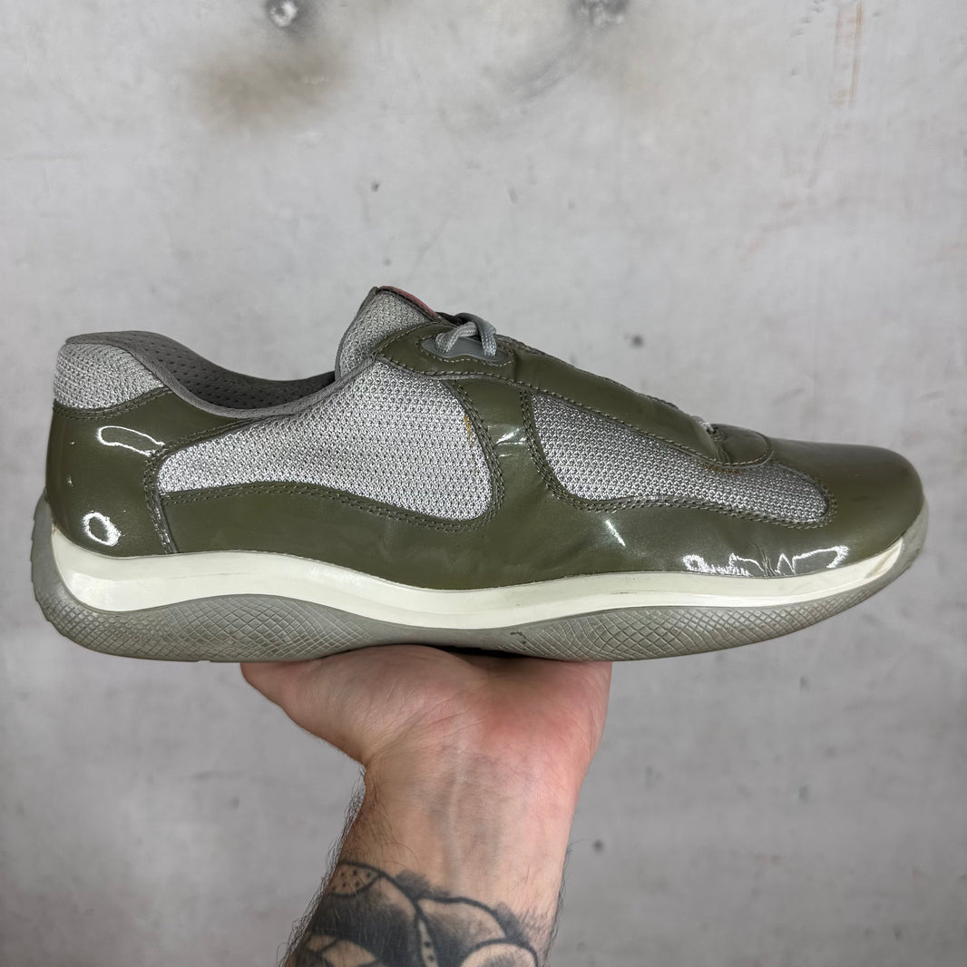 Prada Olive Patent America Cups