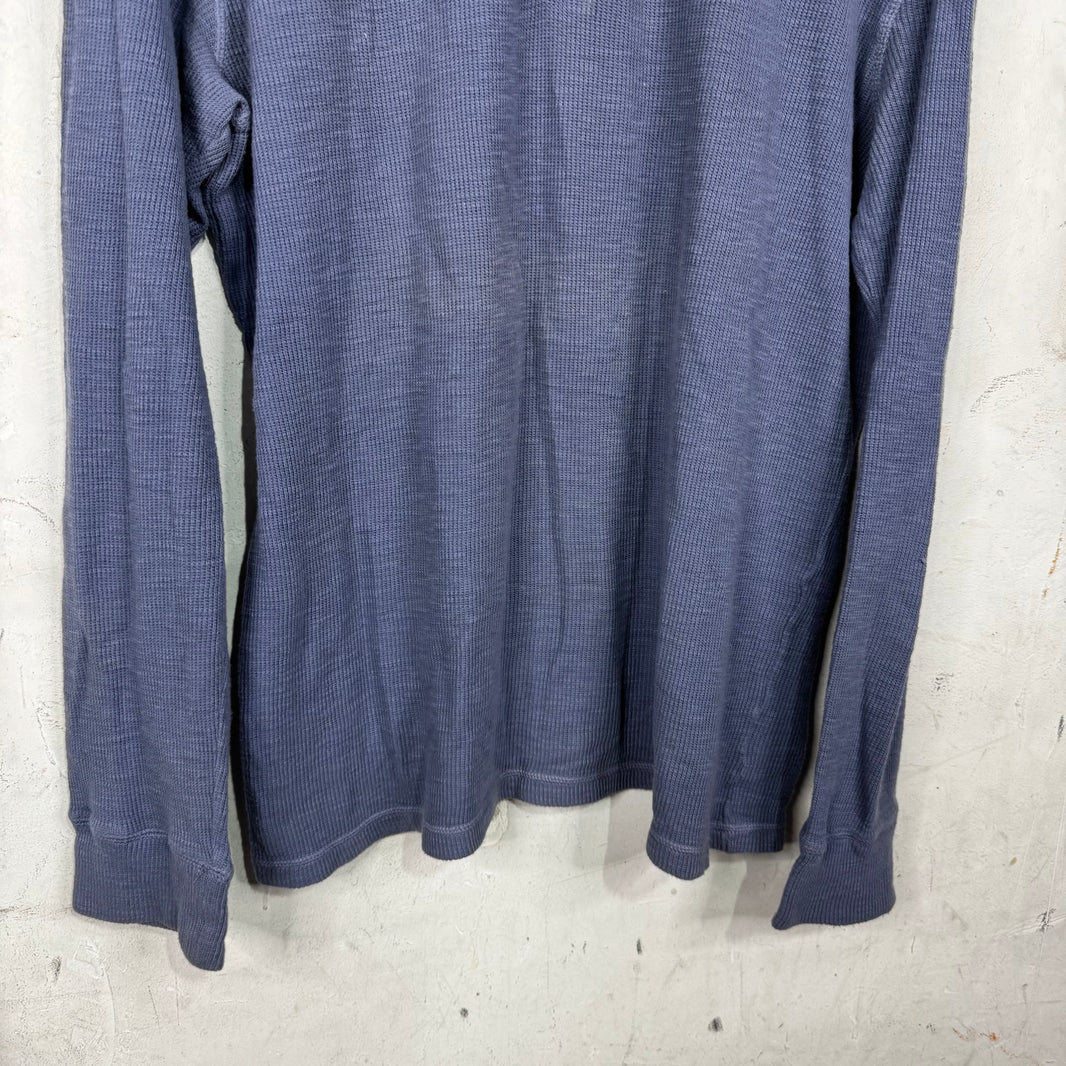 RRL Blue Henley Shirt