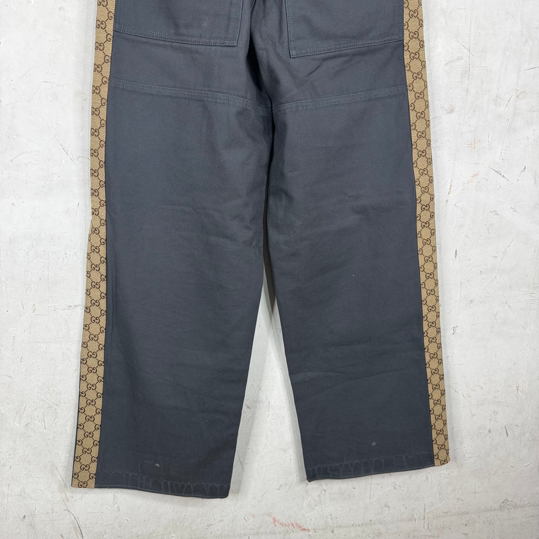 Gucci Reconstructed Canvas Monogram Pants