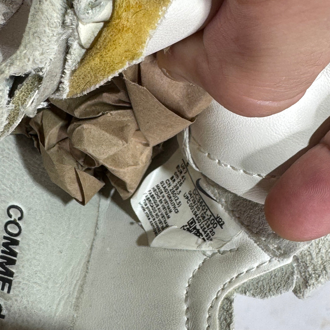 Nike x CDG White Leather AF1's