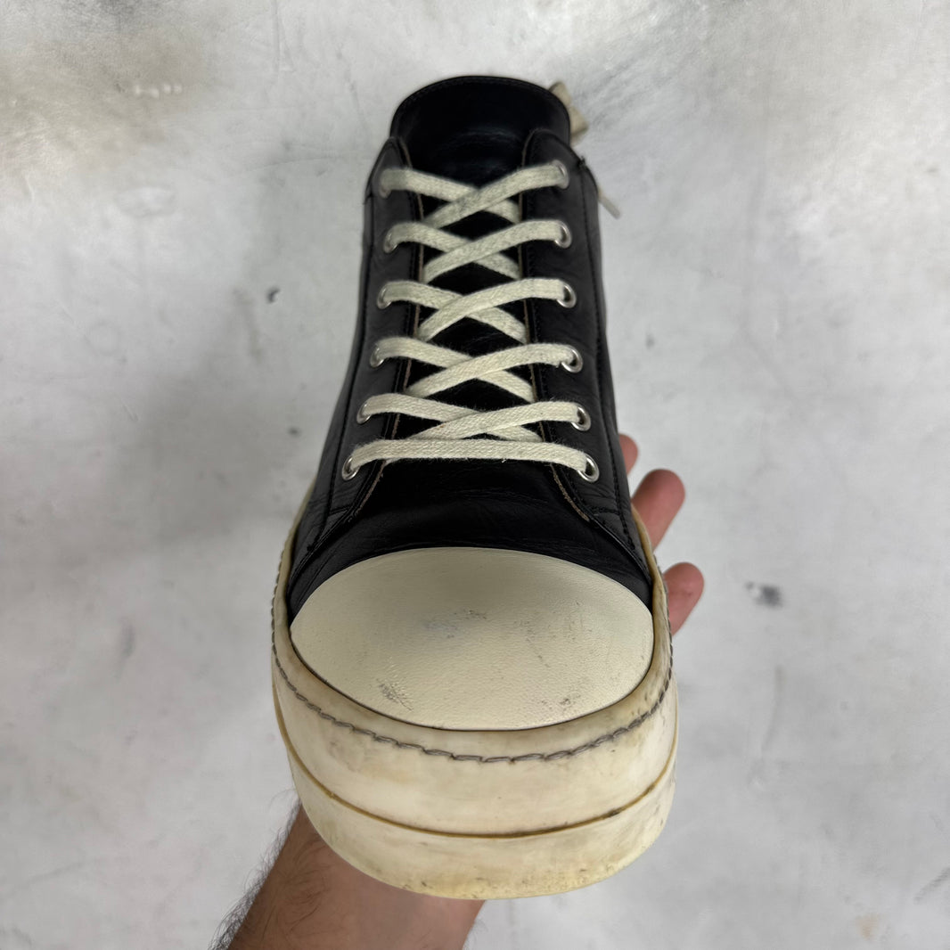 Rick Owens Black Leather Ramones