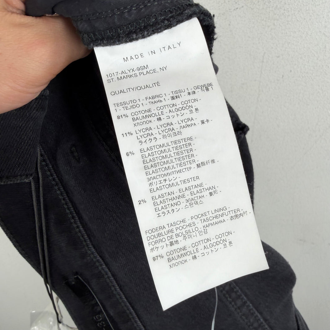 Alyx Skinny Distressed Black Jeans