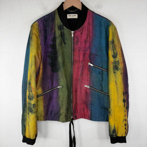 Saint Laurent Tie Dye Bomber Jacket