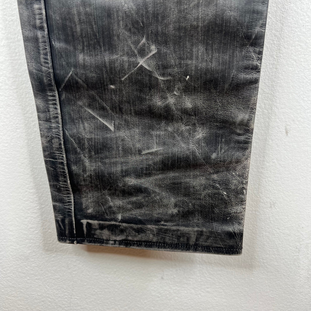 424 Five Pocket Leather Jeans