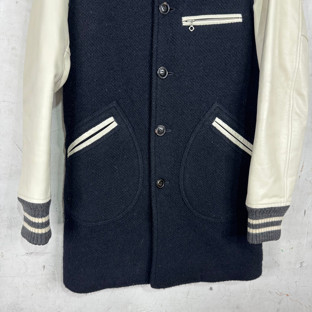 CDG Homme Long Varsity Wool Jacket
