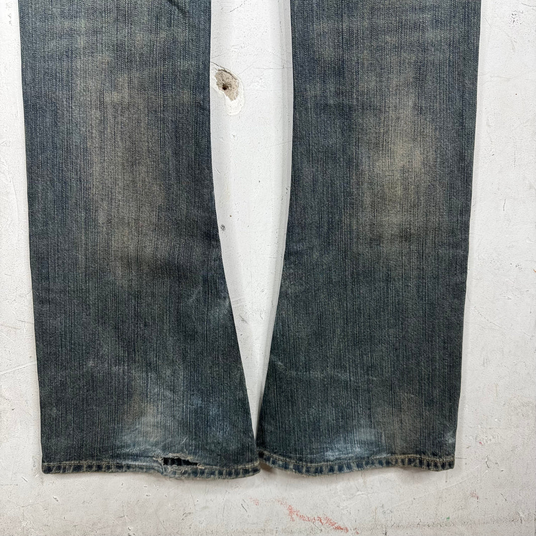 Balenciaga Indigo Wash Flared Jeans
