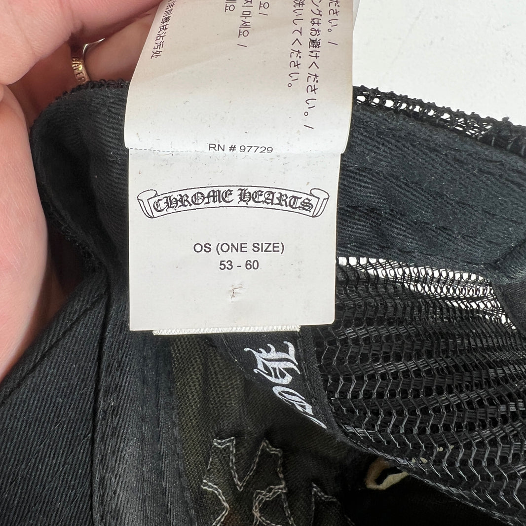 Chrome Hearts Black Cemetery Hat