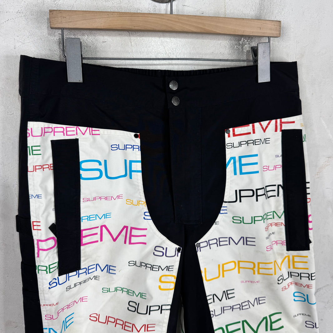 Supreme x TNF Multicolor Script Shell Pants