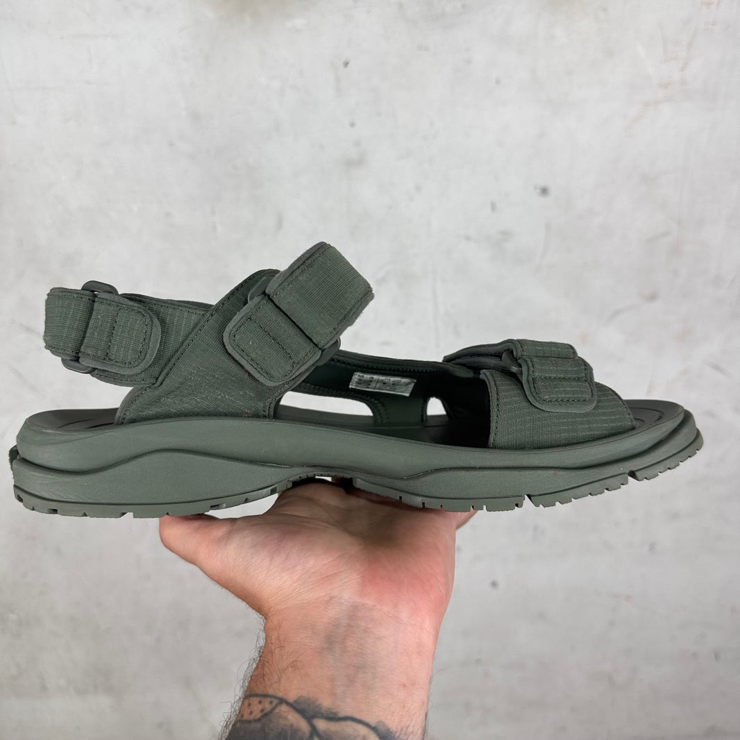 Balenciaga Olive Tourist Sandals