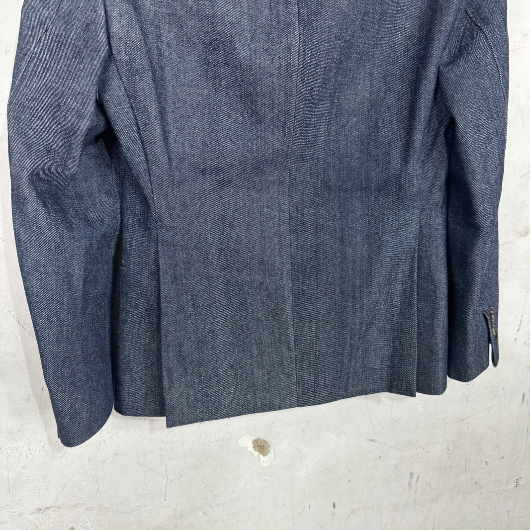 Thom Browne Blue Denim Blazer
