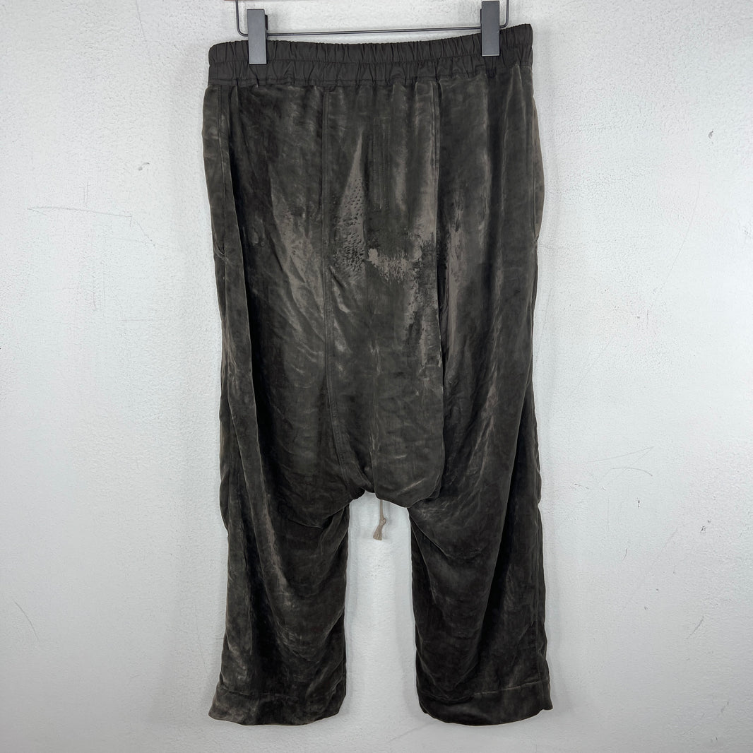 Rick Owens Gray Drop Crotch Trousers