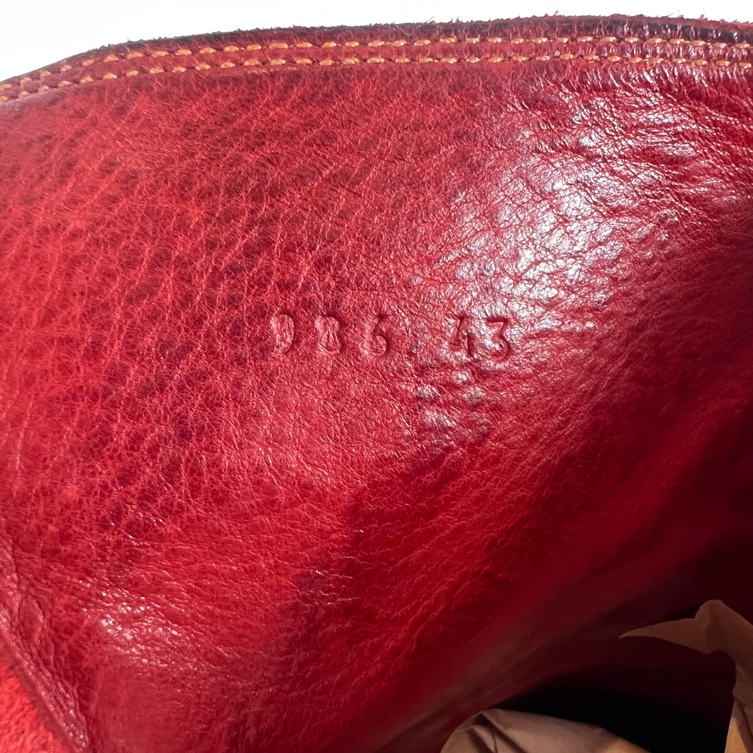 Guidi 986 Red Suede Boots