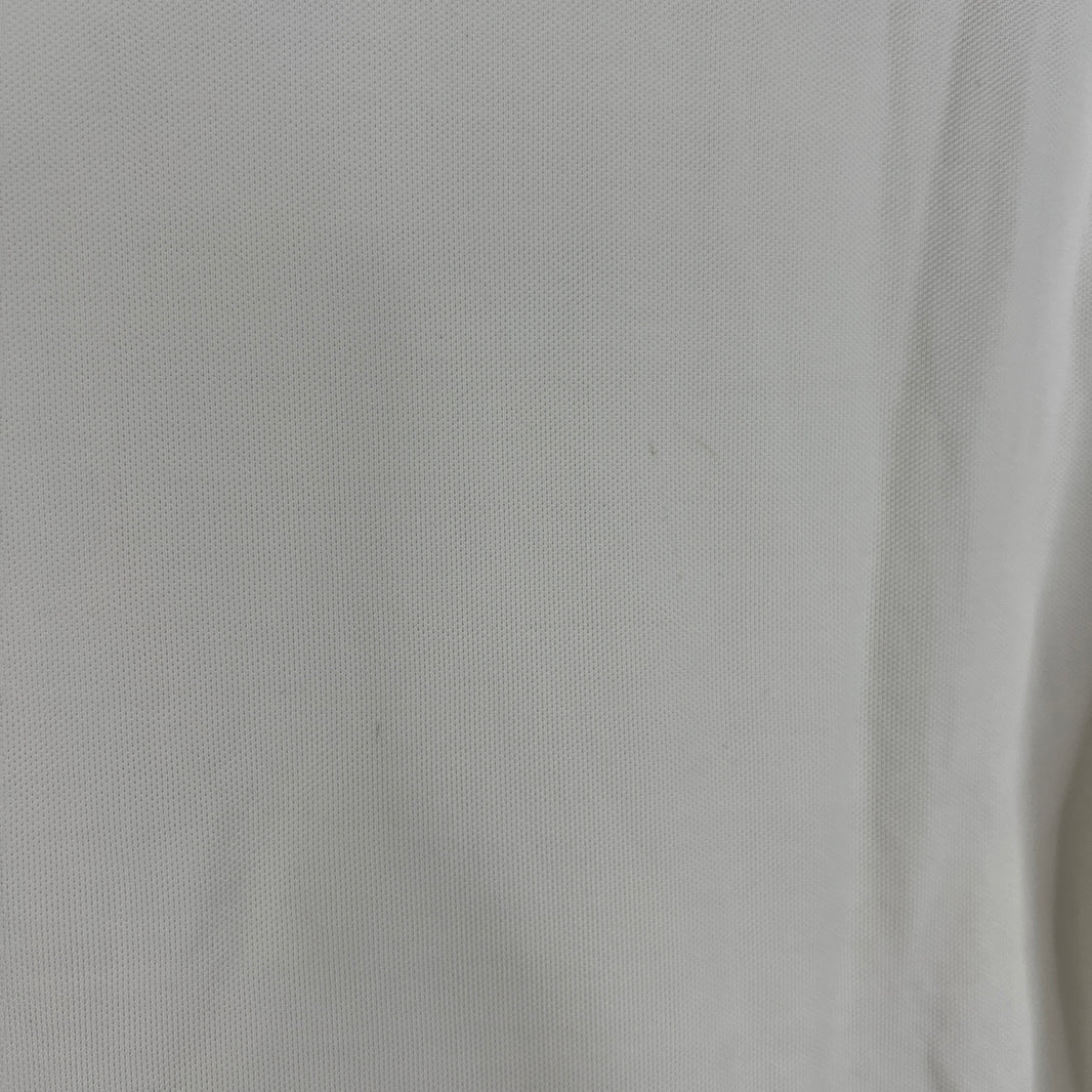 Prada White Zip Up Polo T-Shirt