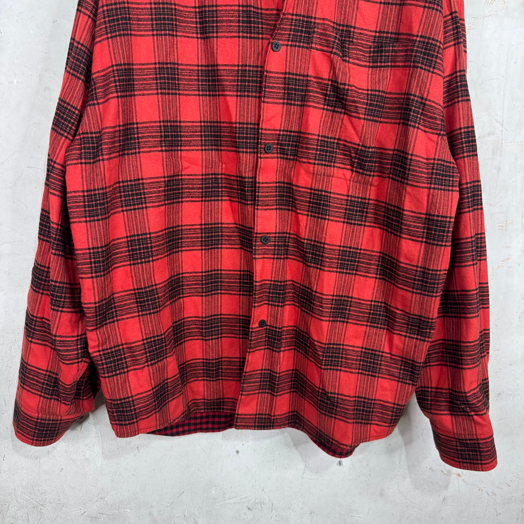 Balenciaga Multi Plaid Red Flannel