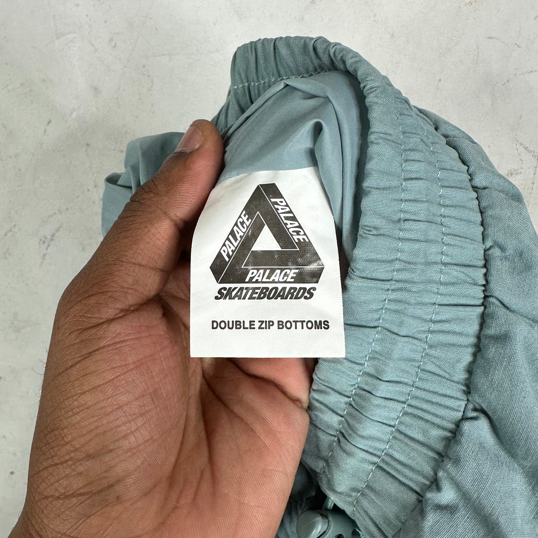 Palace Blue Zippered Track Pants