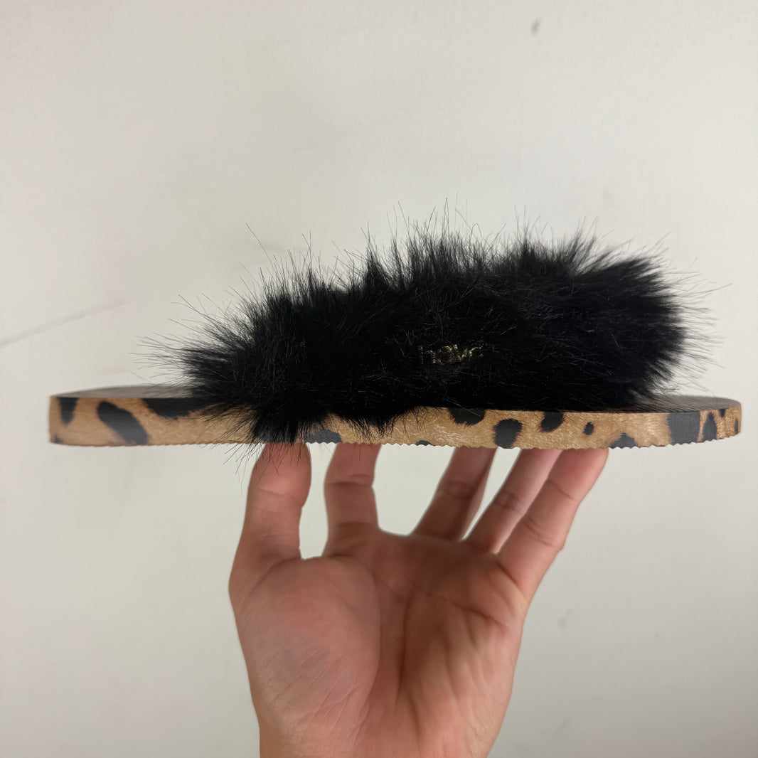 D&G Havaianas Fur Thong Sandals