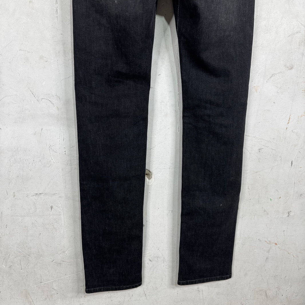 Prada Washed Black Skinny Jeans
