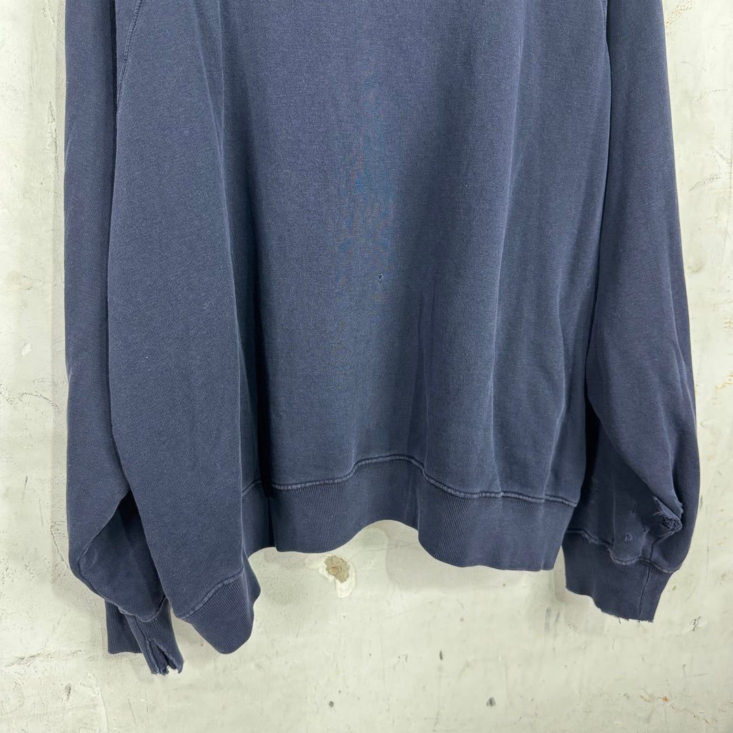 ERD Distressed Chaine Raglan Crewneck