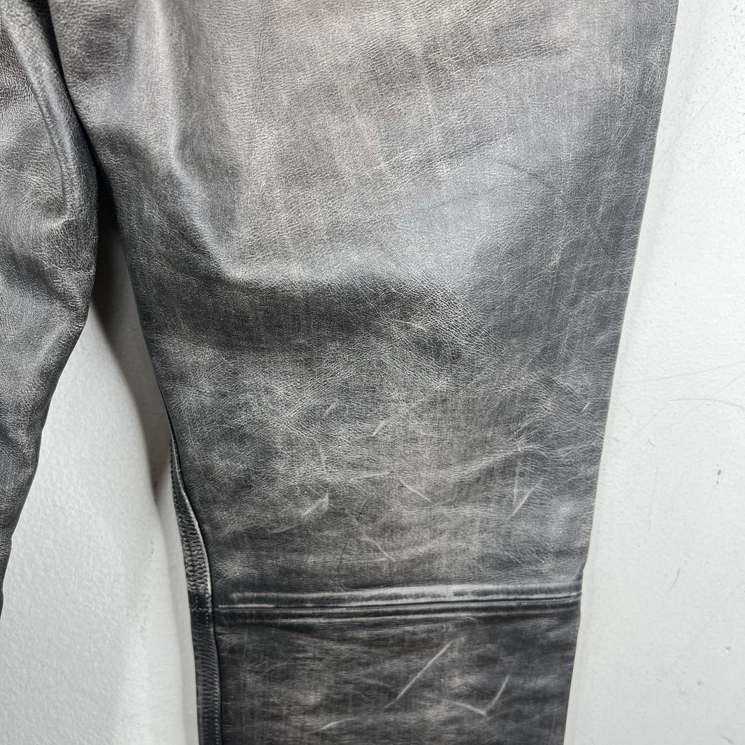 424 Five Pocket Leather Jeans