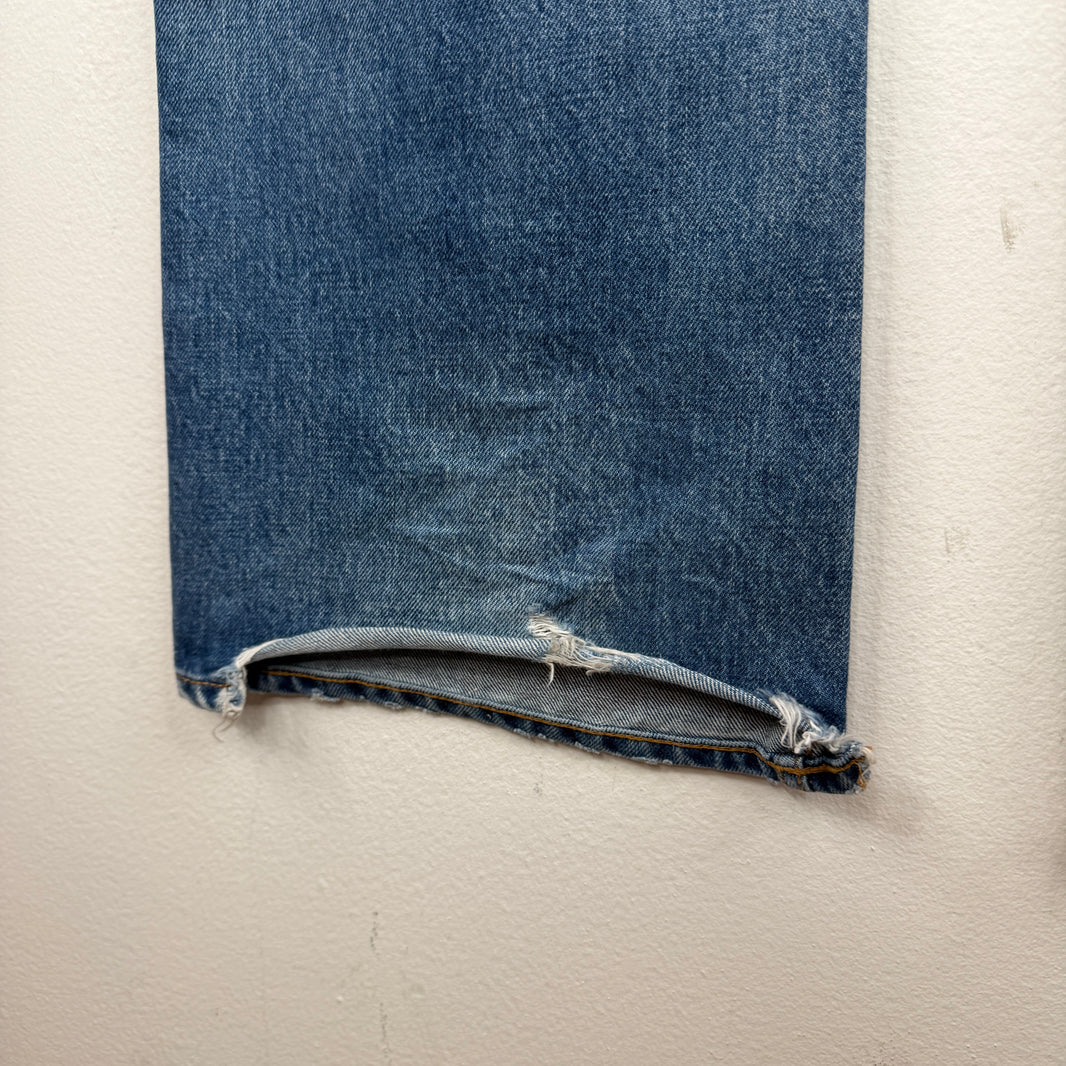 Balenciaga Blue Wash Bootcut Jeans